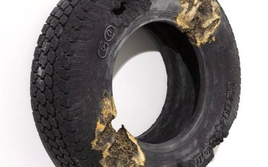 Daniel Arsham Steel Eroded Tire