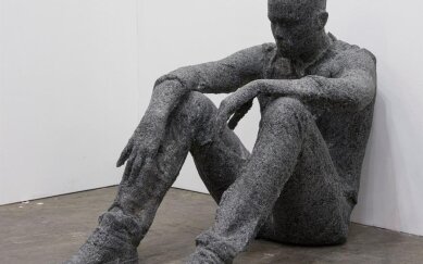 Daniel Arsham Seated Figure